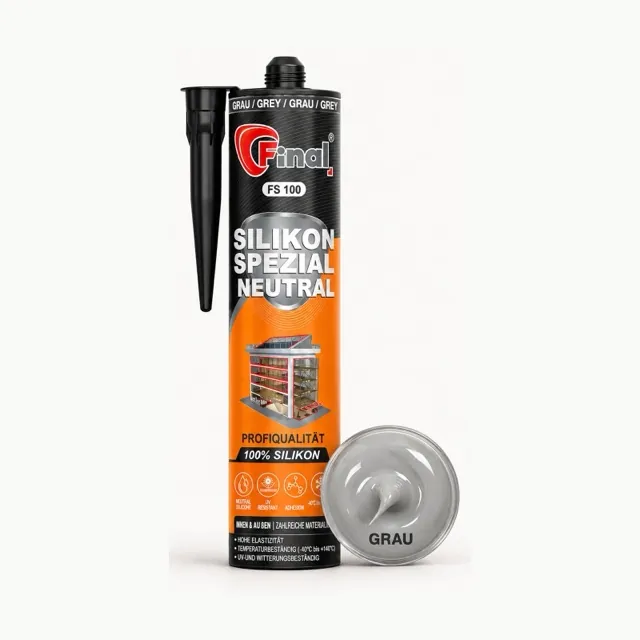 FINAL Silikon Neutral, grau, Kartusche 310 ml
